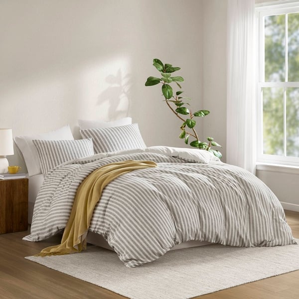 Madison Park Etta 3PCS Duvet Set - Grey
