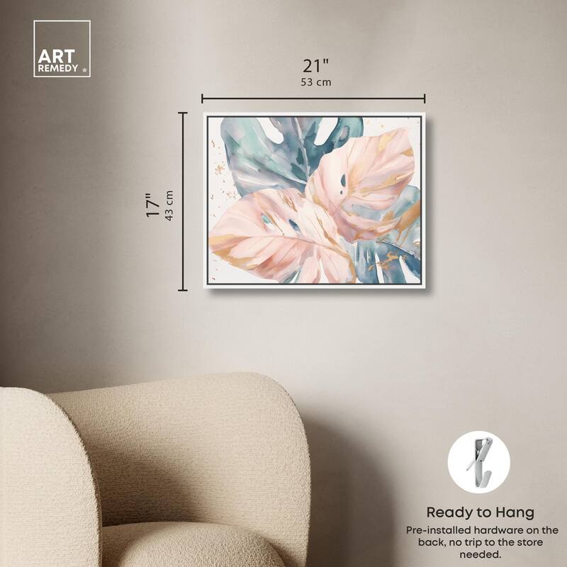 Golden Spritz Canvas by Art Remedy