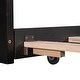 preview thumbnail 19 of 55, Twin Size L-Shaped Upholstered Platform Bed with Trundle and Two Drawers Linked, Solid Pine Wood Bed Frame, Built-in Desk