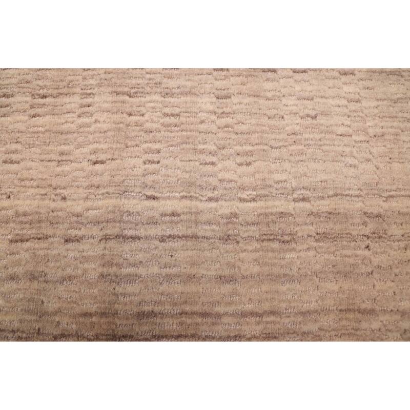 ECARPETGALLERY Hand Loomed Loreto Beige, Grey Wool Rug - 5'7 x 7'10