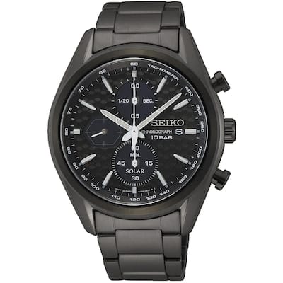 Seiko Men's Solar Black Dial Watch - SSC773 - 6 (36)