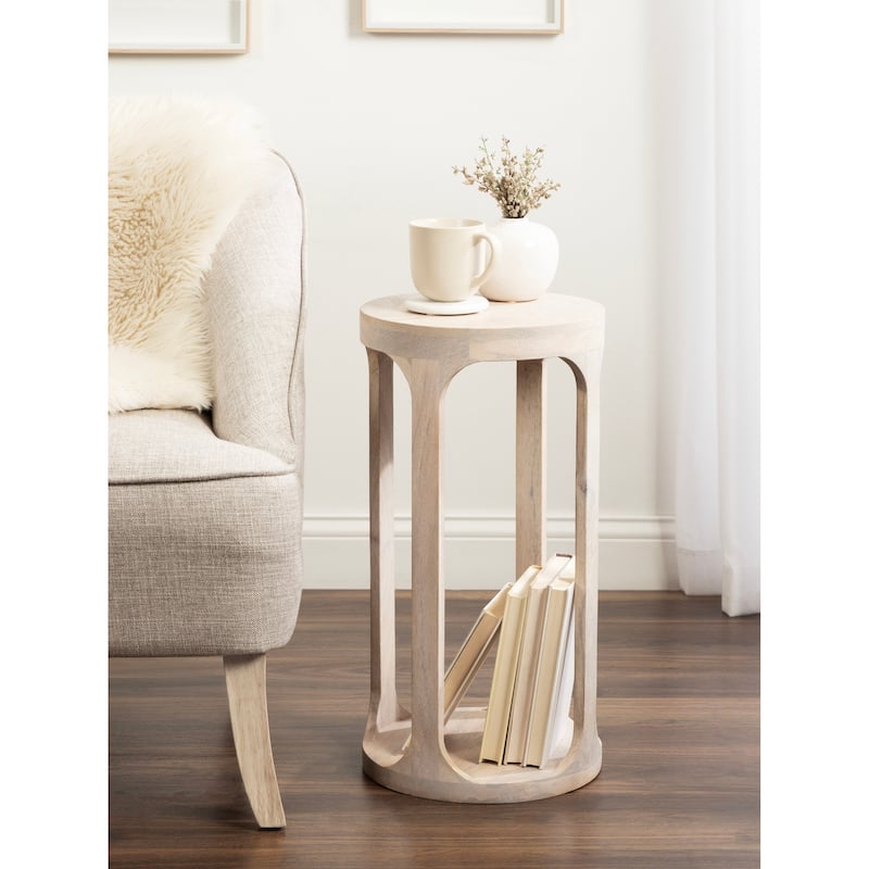 Kate and Laurel Dahl Wood Drink Table