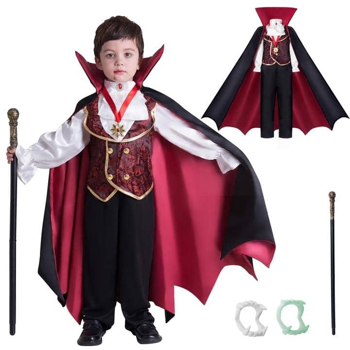 Halloween Gothic Vampire Costume Kids 3T