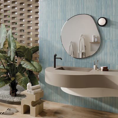 Merola Tile Phoenix Sky 1-7/8" x 17-3/4" Porcelain Floor and Wall Tile