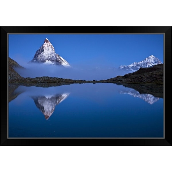 "Night Mirror" Black Framed Print