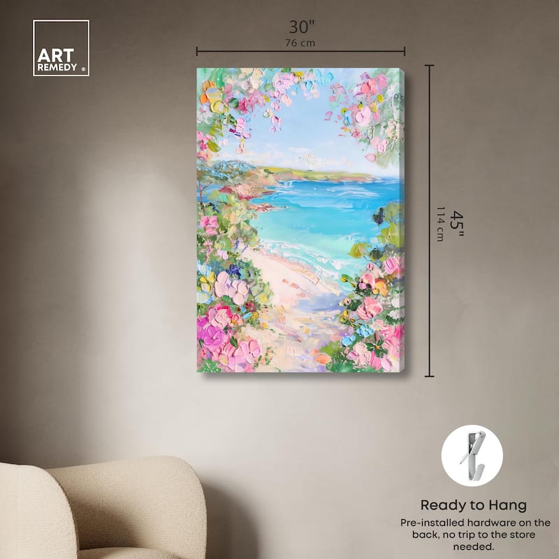 Hillside Harbor View II Canvas by Art Remedy, Gallery Wrapped