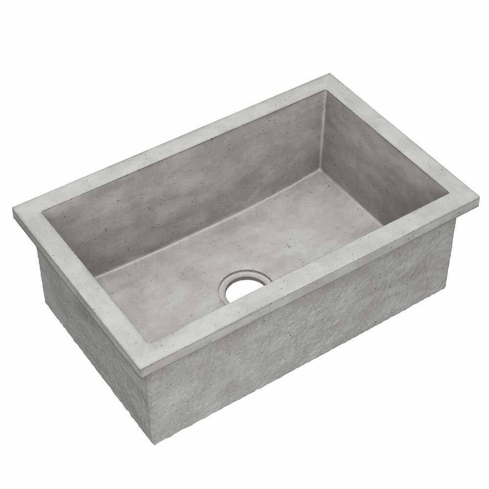 Native Trails NSK3019 NativeStone 30" Undermount Single Basin Concrete