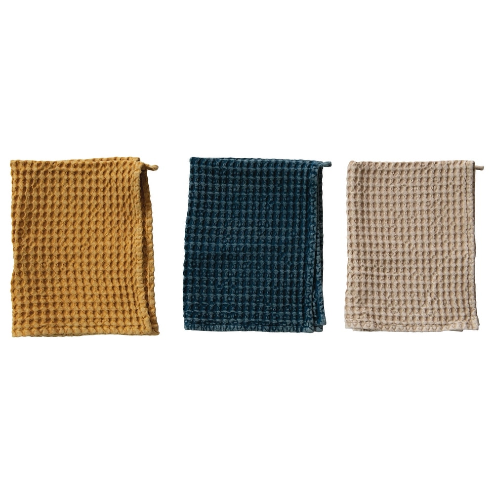 4PCS Cotton Waffle Weave Kitchen Towel Set,18x26 Inches Large Tea Hand Dish  Towel,Cloth Napkins