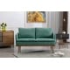 preview thumbnail 2 of 48, Polyester Upholstered Living Room loveseats sofa With Golden Legs