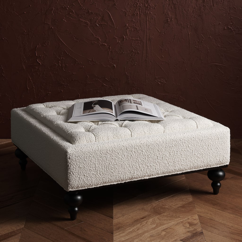 SAFAVIEH Couture Arjola Tufted Ottoman