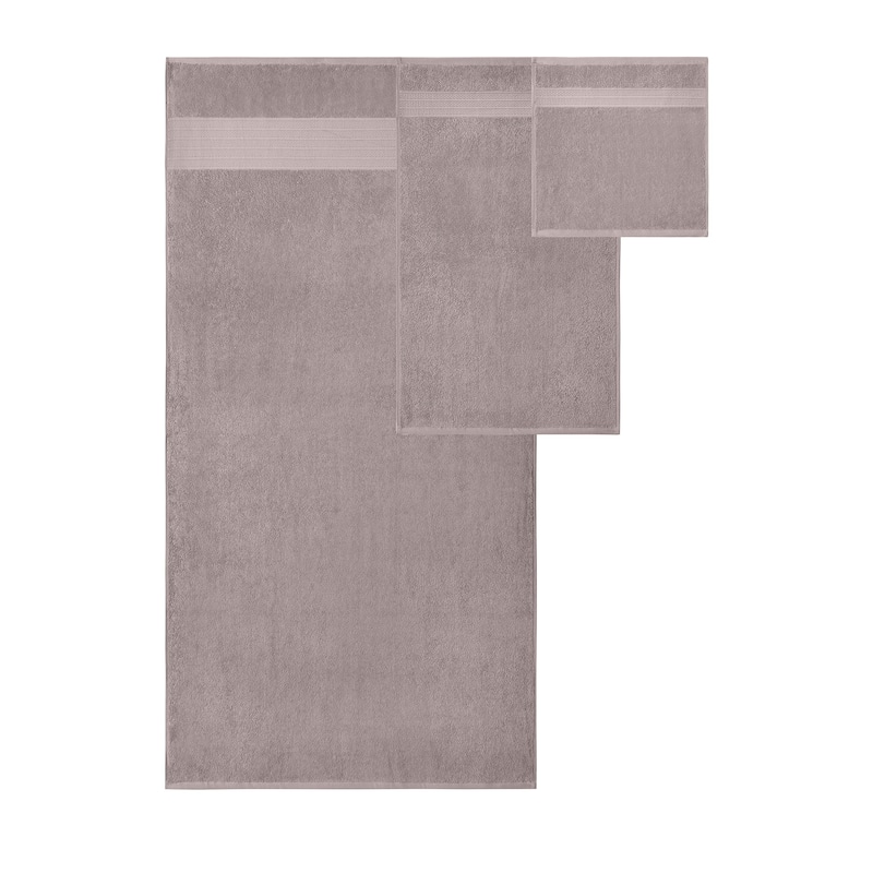 Modern Threads 6-Piece Jacquard Border Towel Set Allie - 100% Cotton, Bath, Hand & Washcloths - Elegant Floral Border