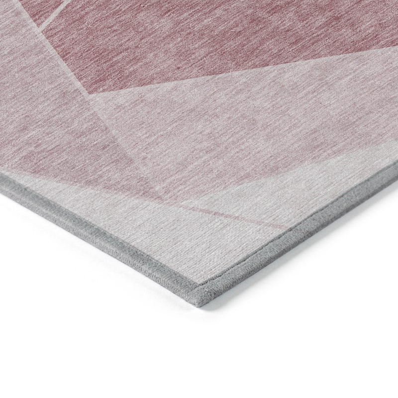 HomeRoots Geometric Transitional Rectangle Outdoor Rug