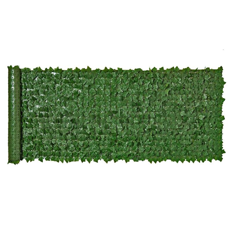 ColourTreeUSA 39" x 138" Artificial Hedges Faux Ivy Leaves Fence Privacy Screen Cover Panels  Decorative Trellis - 39" x 138"