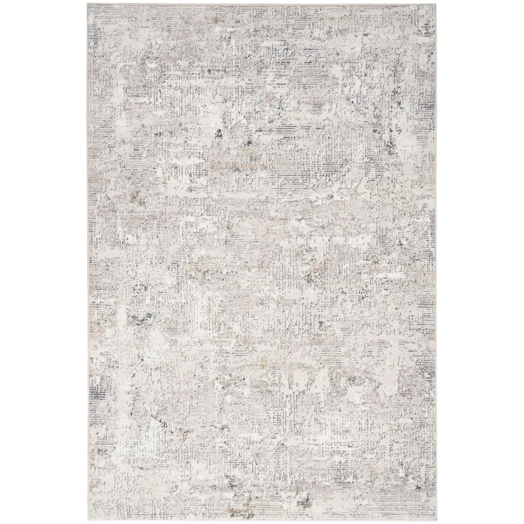 Nourison Distinctive Indoor only Cream / Ivory Abstract Area Rug - 7' 10" x 9' 10"