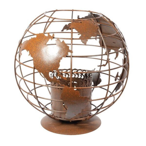 Shop Echo Valley Globe Tabletop Fireplace - Outdoor Steel ...