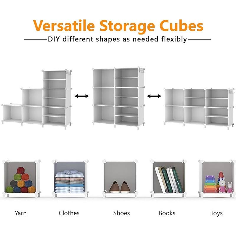6 Cube Closet Organizer Storage Shelves