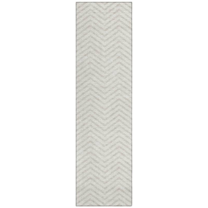 Machine Washable Indoor/ Outdoor Chantille Chevron Stripe Rug