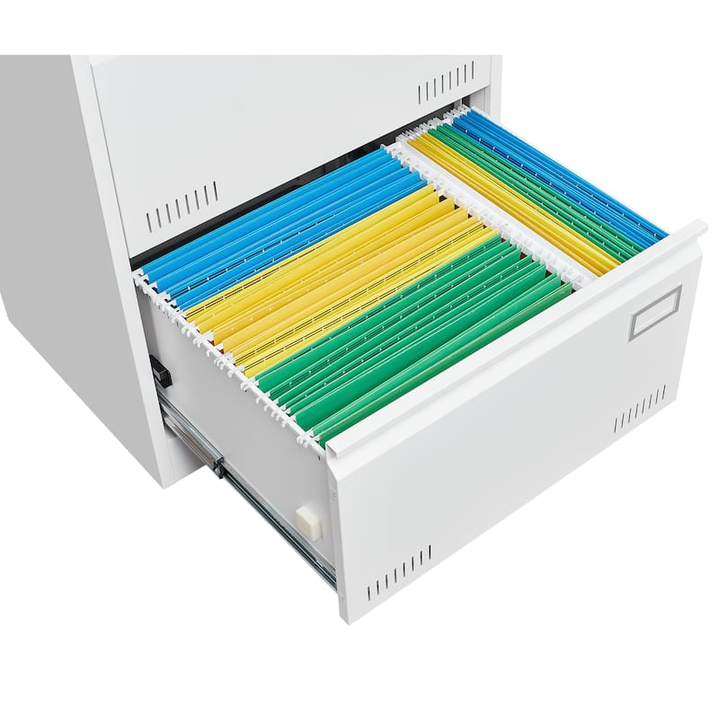 Filing Cabinet Lateral File Cabinet 2 Drawer,with Lock,File Cabinets Three Drawer Cabinet for Legal/Letter/A4/F4