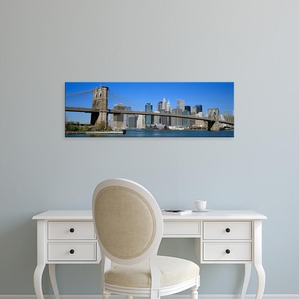 Easy Art Prints Panoramic Images's 'USA, New York, Brooklyn Bridge' Premium Canvas Art