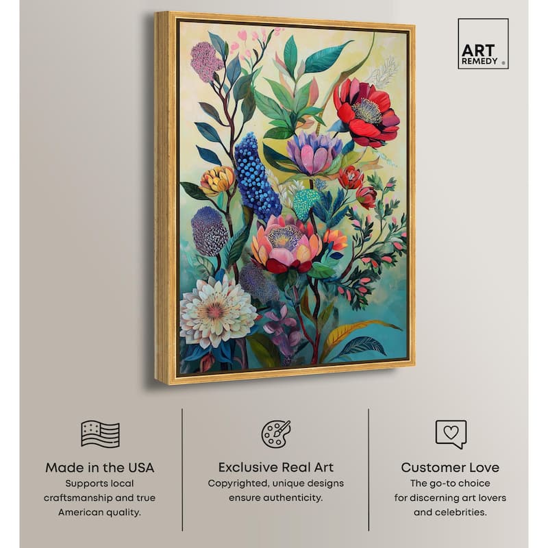 Exotic Bloom Medley II Canvas by Art Remedy