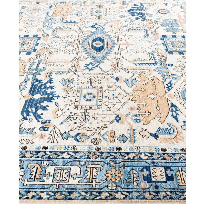 Serapi One-of-a-Kind Hand-Knotted Area Rug - Ivory - 8' 2" x 9' 9"