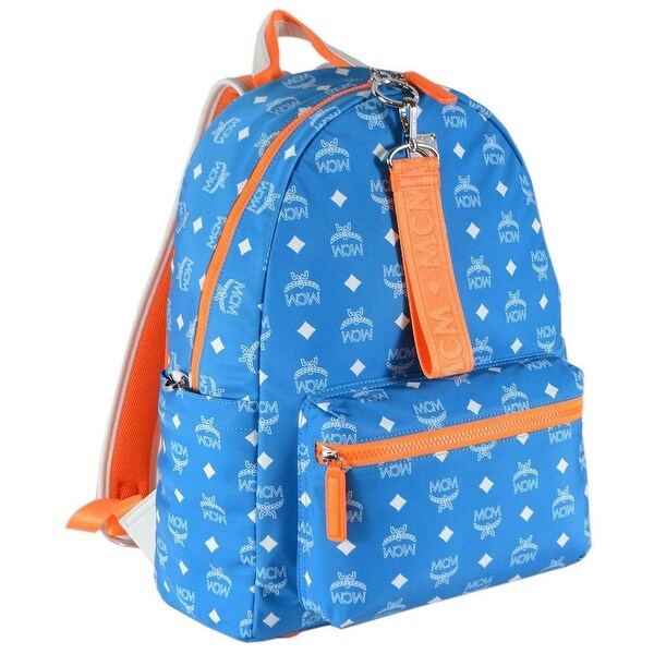 orange and blue bag