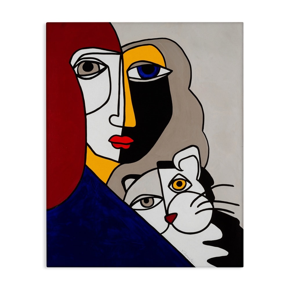 Stupell Bold Primaries Mod Portraits Canvas Wall Art Design By Ruth Fromstein