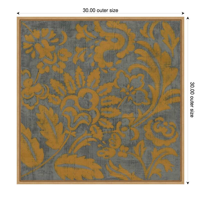 Mandarin Grove No. 1 by Chariklia Zarris (30 x 30 in.), Framed Canvas Wall Art Print