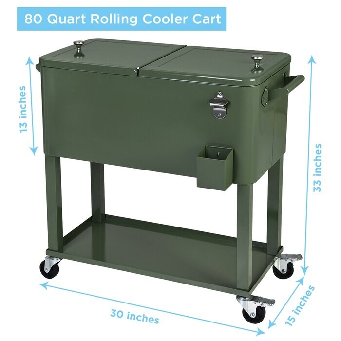 Deck cooler on wheels cheap