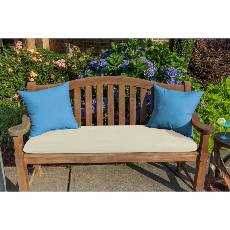 Sunbrella® Solid Fabric 1-Piece Indoor/Outdoor Square Throw Pillow, 18"W x 18"L, Cast Slate
