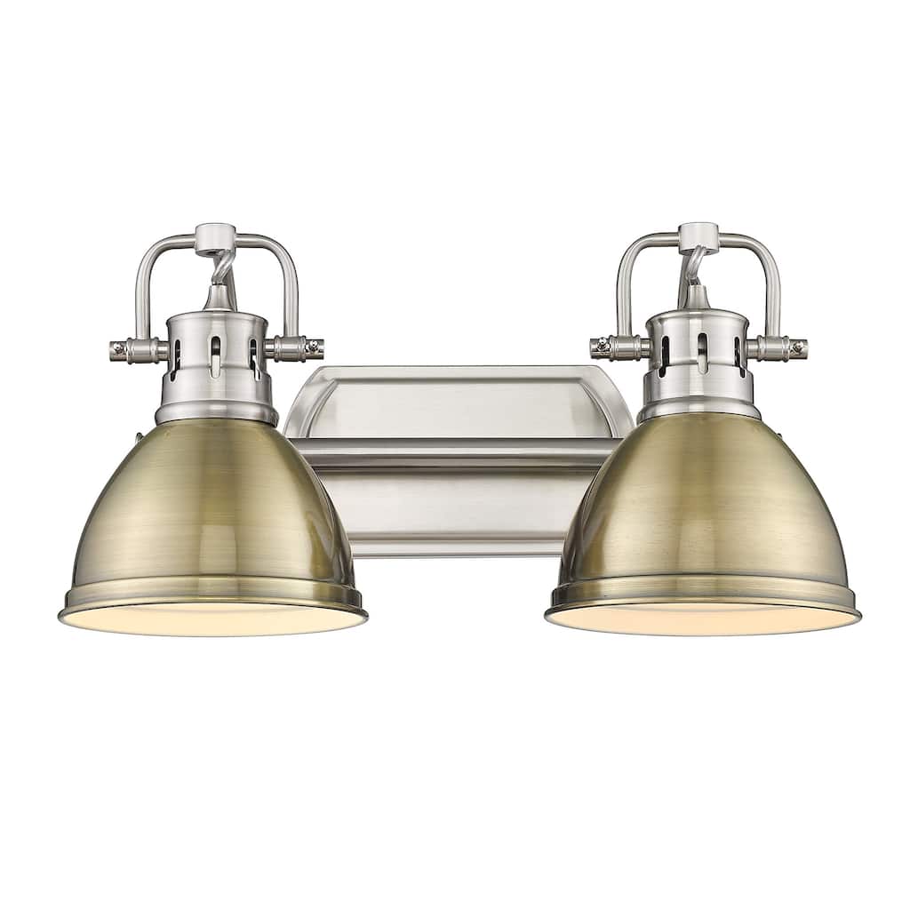Golden Lighting Duncan 2 Light 17" Wide Bathroom Vanity Light