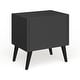 preview thumbnail 29 of 31, Bodo Mid-century Modern Wood 2-Drawer Nightstand by Carson Carrington