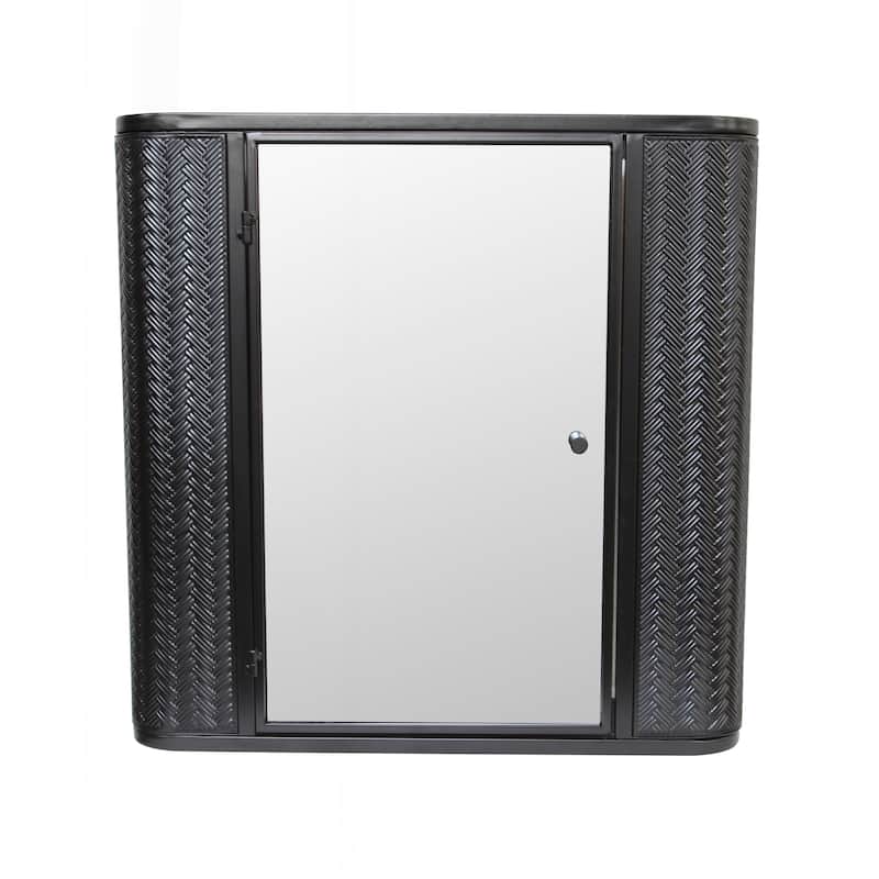 Modern Wall-Mounted Bathroom Cabinet with Mirror and Inner Shelves for Storage
