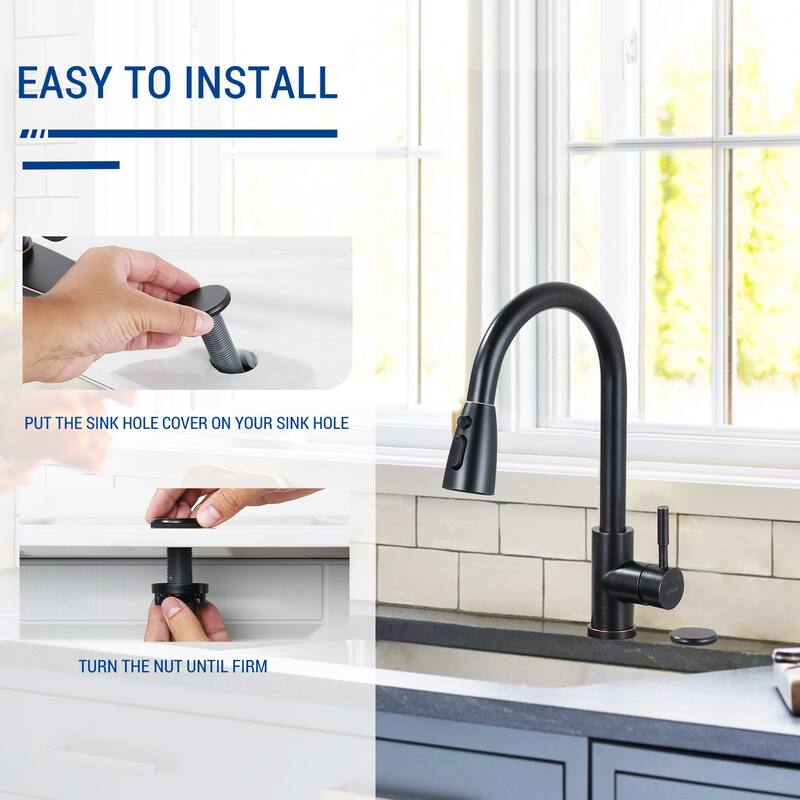WOWOW 1-3/4 in.Kitchen Sink Hole Cover in Modern