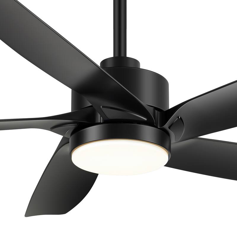 54-inch 5-Blade Integrated LED Ceiling Fan with Light and Remote