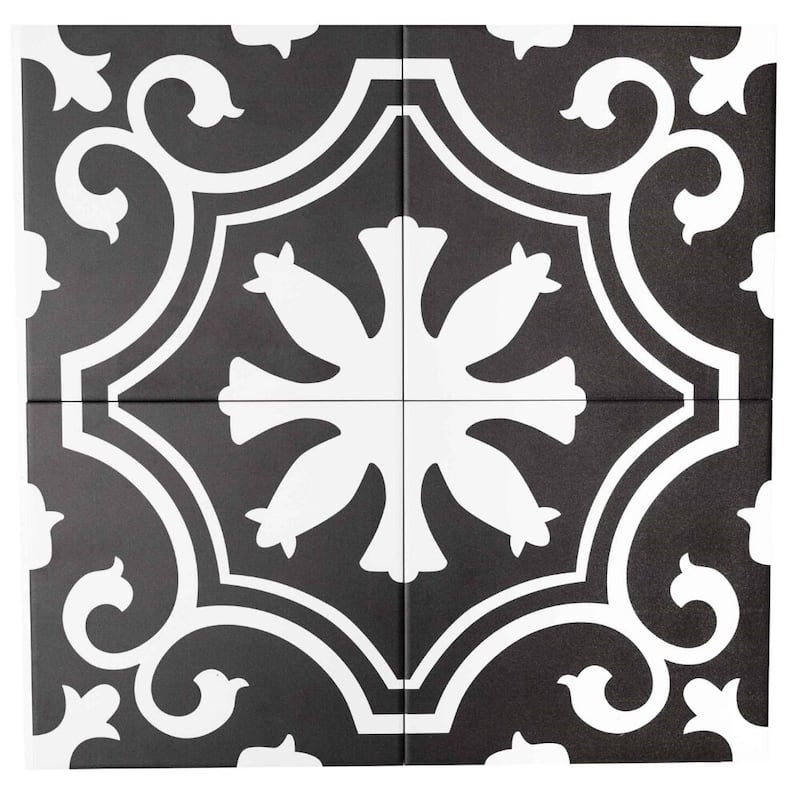 Venice 10x10 Matte Porcelain Encaustic Tile - Floor, Wall & Backsplash