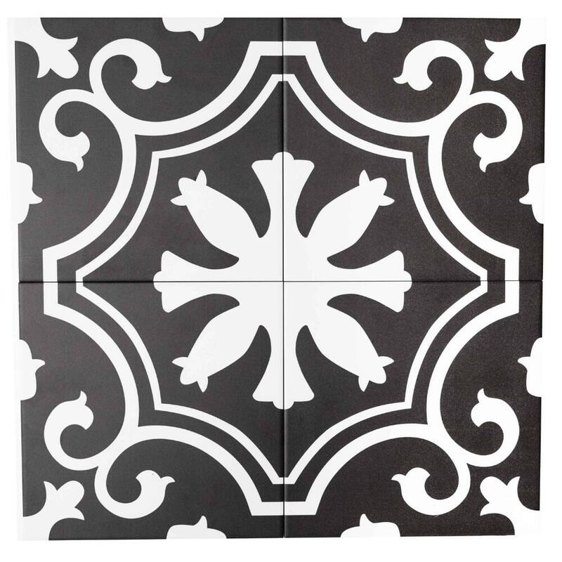 The Tile Life Venice 10x10 Night Porcelain Floor & Wall Tile