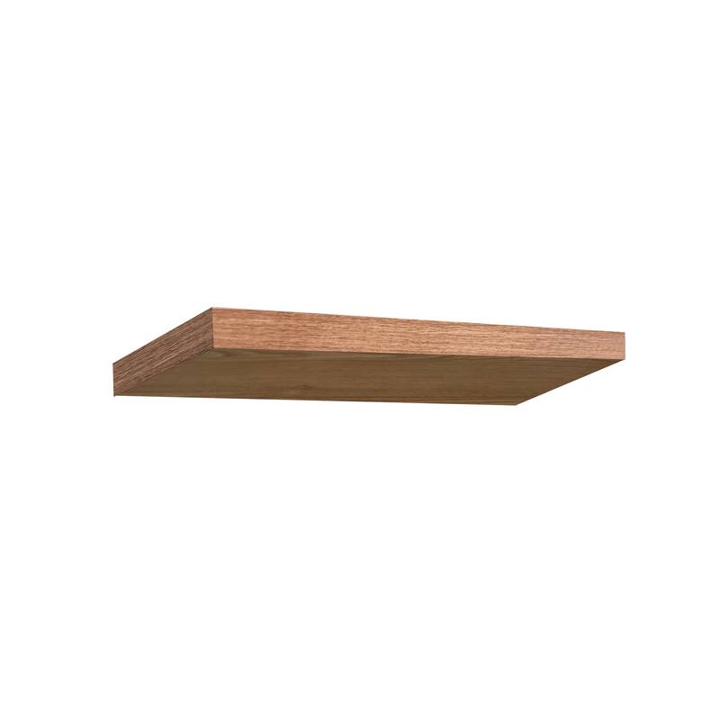 Modern and Contemporary JD Walnut Floating Shelf - 23.62*9.25*1.5 inches - 23.62*9.25*1.5 inches