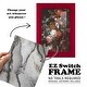 preview thumbnail 3 of 118, Abstract Ink Fantasy I -Framed Print w/glass-Cherry Red