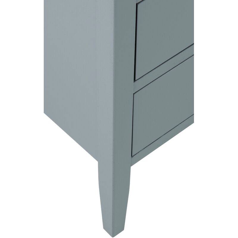 Painted Wood Storage Nightstand With Drawers by East at Main