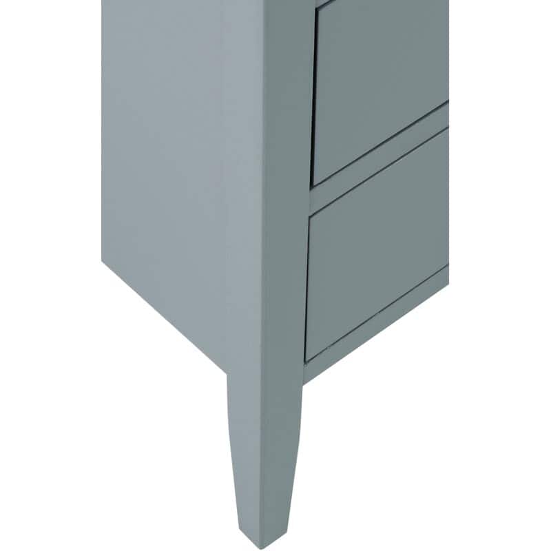 East at Main Painted Acacia Wood 3-Drawer Nightstand