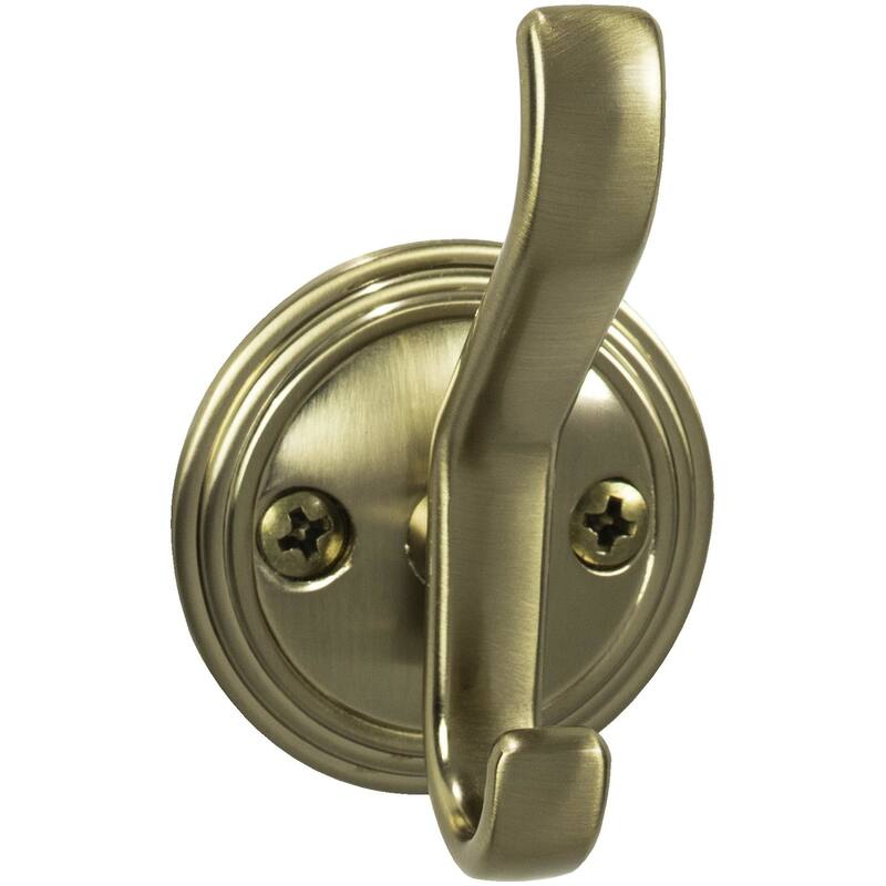 Top Knobs Hooks Double Robe Hook - Honey Bronze