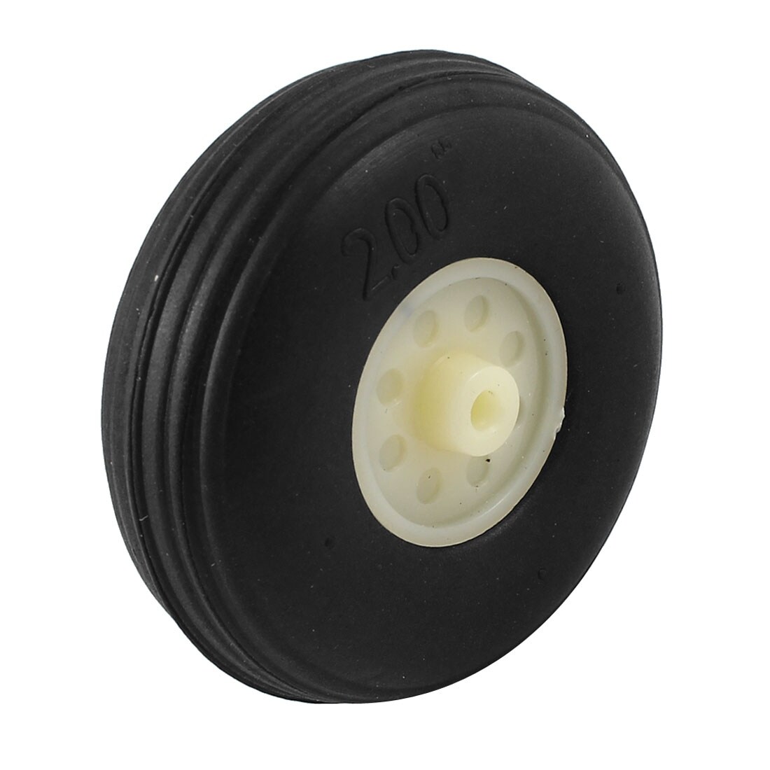 Rc Airplane White Plastic Hub Super Light Black Pu Spoke Wheel 50mmx15mm Rc Airplane White Plastic Hub Super Light Black Pu Spoke Wheel 50mmx15mm