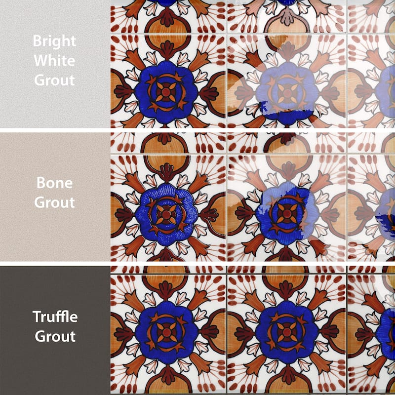 Merola Tile Provincial Deco Alhais 6" x 6" Porcelain Wall Tile - (1 Tile)