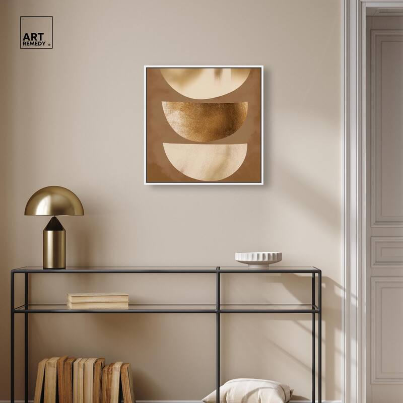 Golden Crescents I Canvas by Art Remedy