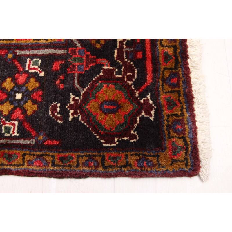 ECARPETGALLERY Hand-knotted Sarabi Dark Red Wool Rug - 6'7 x 9'6