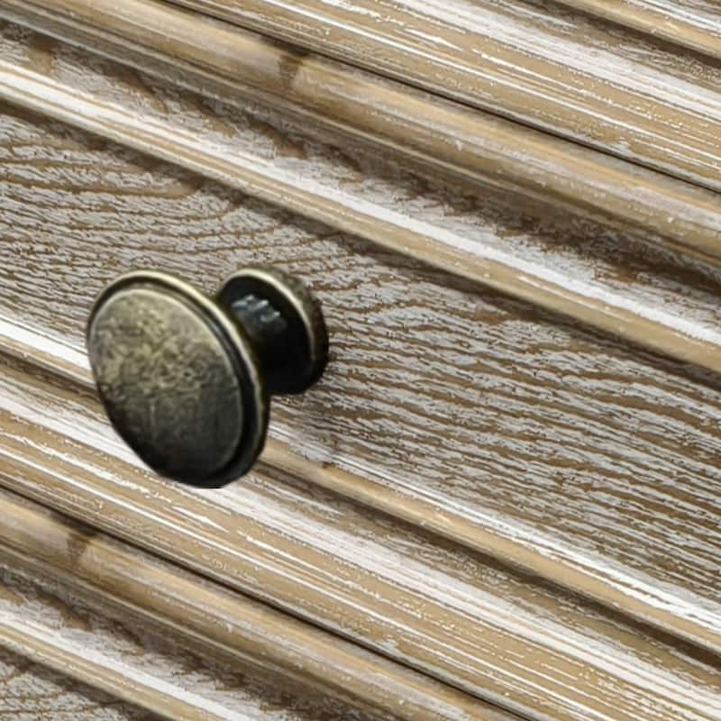 Nightstands with 4 Drawer,Wood Storage End Table with Hidden Pull-Out Shelf, with 4 Solid Wood Feet and Metal Handle