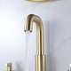 preview thumbnail 6 of 7, Luxury 360 Degree Swivel Bathroom Faucet Widespread with 2 Handles in Brushed Gold