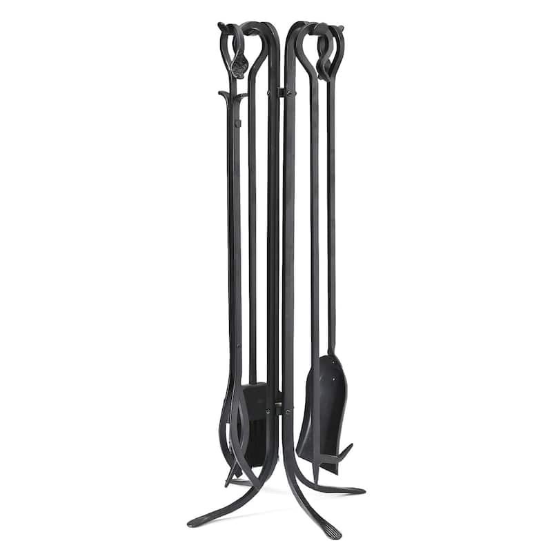 4-Piece Iron Fireplace Tool Set