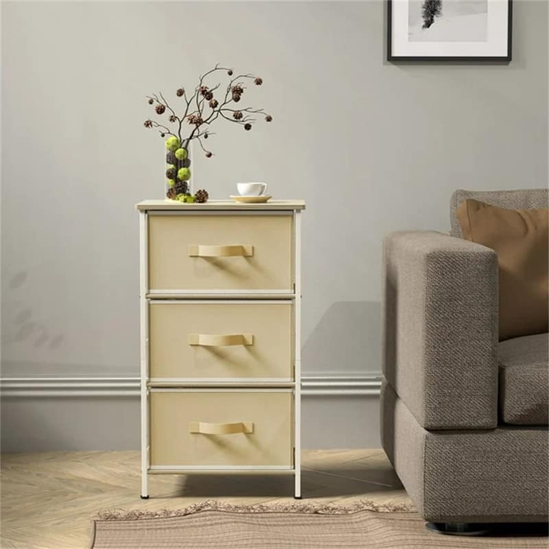 Nightstands Dresser for Bedroom - Beige